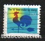 Stamps: Estados Unidos Ivert nº 2828, Veleta, gallo, usado